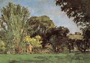 Paul Cezanne Trees in the Jas de Bouffan Spain oil painting artist